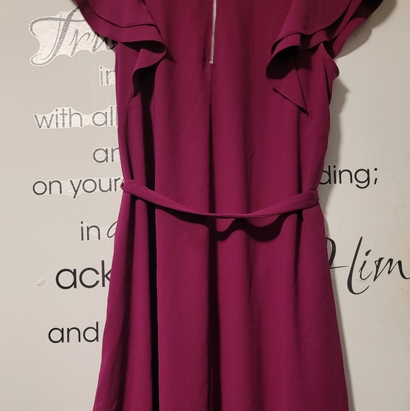 Maurices Dark pink dress  size 0x - equivalent of 14w - Picture 6 of 7